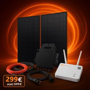 800W Balkonkraftwerk 2x 420W Glas/Glas