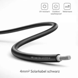 4mm² Solarkabel schwarz KBE Solar DB+ PV Kabel