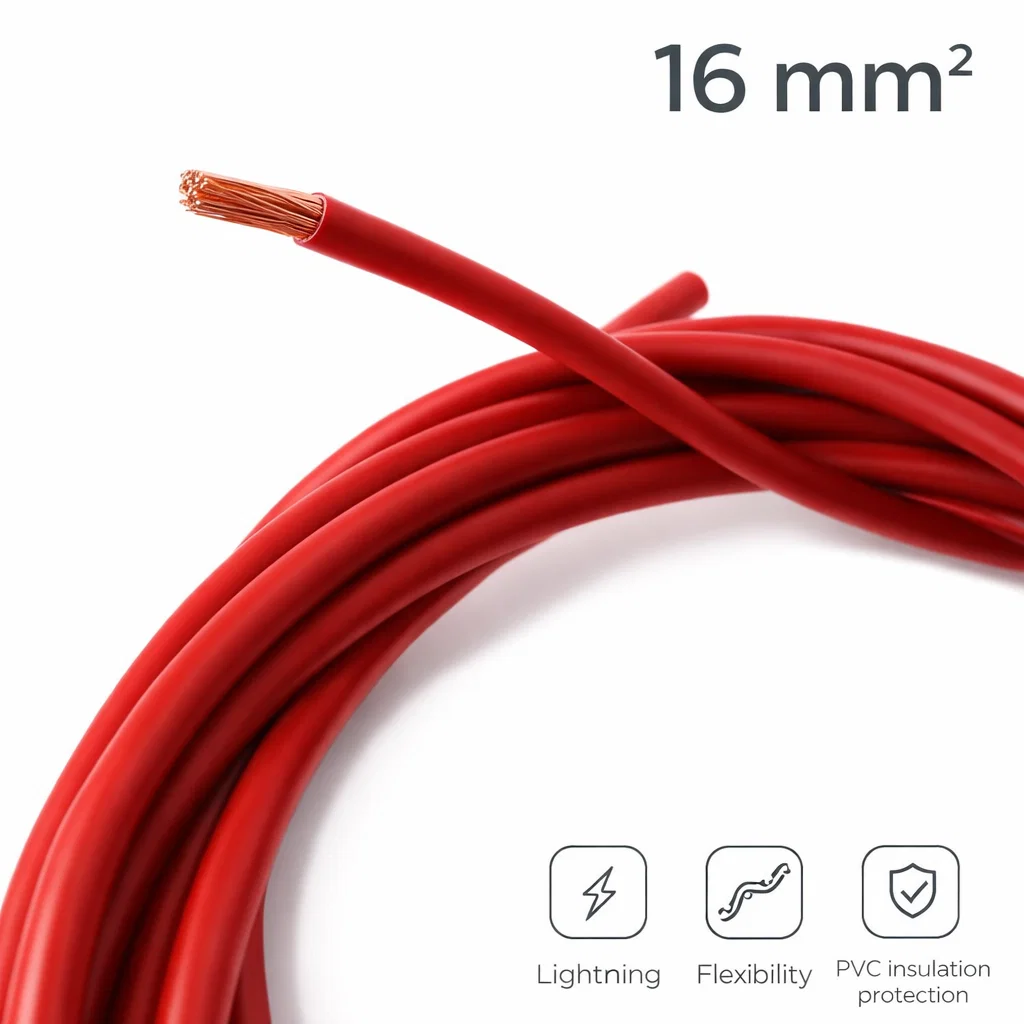 KBE Berlin Aderleitung H07V-K 16mm² rot Batteriekabel flexibel