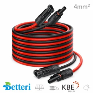 KBE Solarkabel 4mm² Verlängerung MC4 Kabelpaar rot schwarz