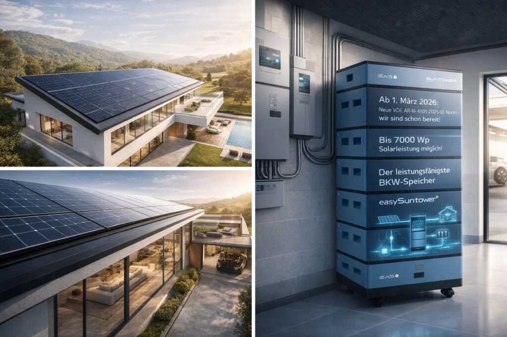 Neue VDE Norm März 2026 easySuntower 20kWh 2