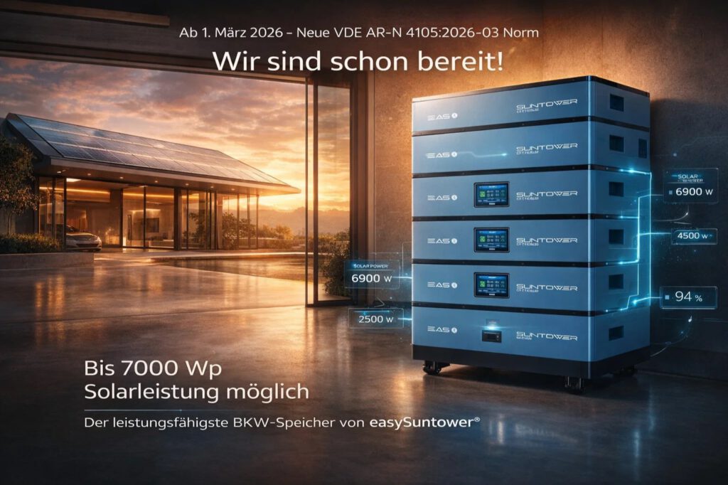 Neue VDE Norm März 2026 easySuntower 20kWh 3