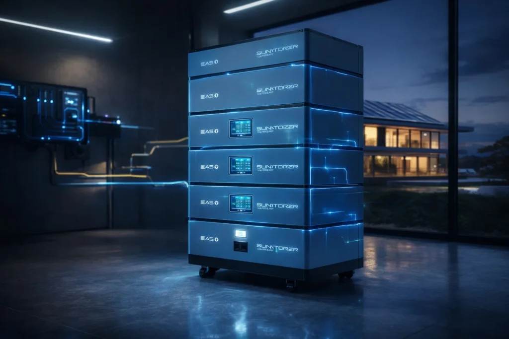 Balkonkraftwerk mit Speicher – modulares LiFePO4 Batteriespeicher System für Photovoltaik